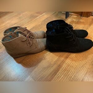 Cat & Jack Kids' Black and Tan Lace-Up Boots